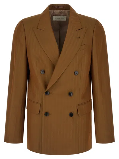 Dries Van Noten Wool Men's Blazer In Brown