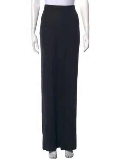 Pre-owned Dries Van Noten Wool Midi Length Skirt In Black