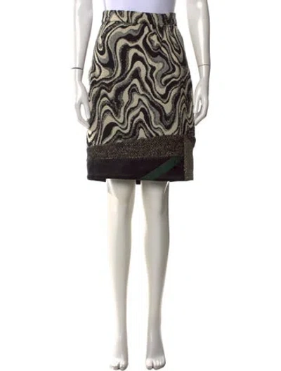 Pre-owned Dries Van Noten Wool Mini Skirt In Black
