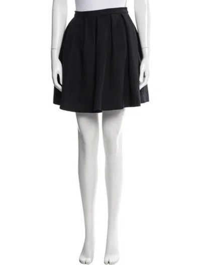 Pre-owned Dries Van Noten Wool Mini Skirt In Blue