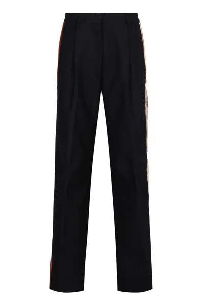 Dries Van Noten Wool Pants In Black