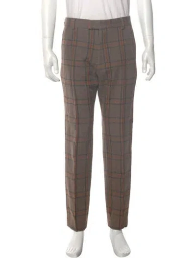 Pre-owned Dries Van Noten Wool Pants In Brown