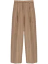 Dries Van Noten Wool Pants In Brown