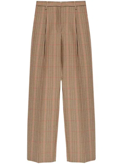 Dries Van Noten Wool Pants In Brown