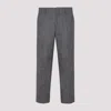 Dries Van Noten Wool Pinstriped Pants 4 Pockets In Grey
