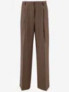 Dries Van Noten 9048 Checked Wide Leg Trousers In Red