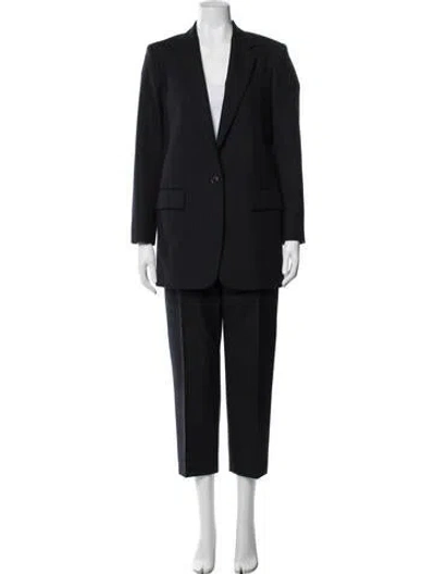 Pre-owned Dries Van Noten Wool Pantsuit In Blue