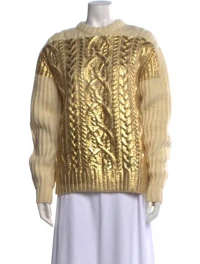Pre-owned Dries Van Noten Wool Patterned Sweater