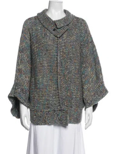 Pre-owned Dries Van Noten Wool Patterned Sweater In Blue
