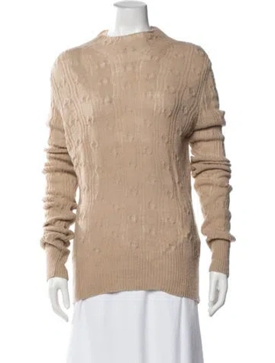 Pre-owned Dries Van Noten Wool Patterned Sweater In Neutrals