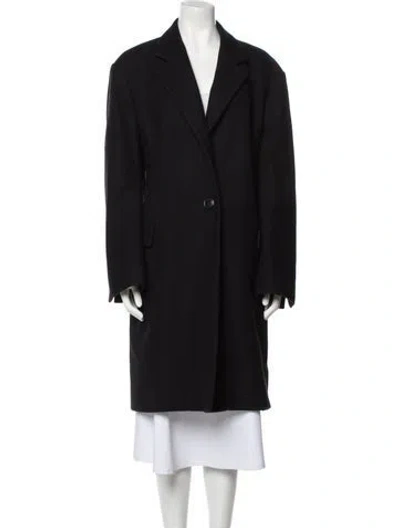 Pre-owned Dries Van Noten Wool Peacoat In Black