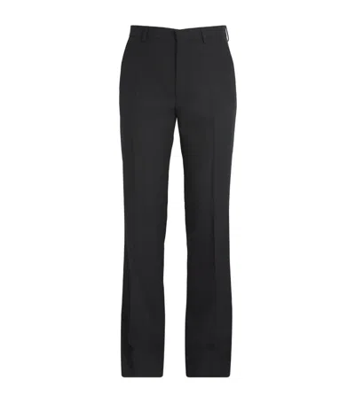 Dries Van Noten Wool Pelto Tailored Trousers In Black