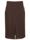 DRIES VAN NOTEN WOOL PENCIL SKIRT