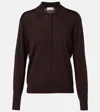 Dries Van Noten 09040-tuno 2700 Knit Polo Knitwear Brown In Brown