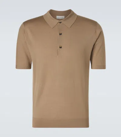 Dries Van Noten Wool Polo Shirt In Neutral