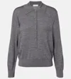 Dries Van Noten Polopullover Aus Wolle In Gray