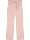 Dries Van Noten Wool Track Pants In 301 Old Rose