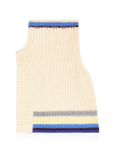 Dries Van Noten Wool Shawl Collar In Neutrals