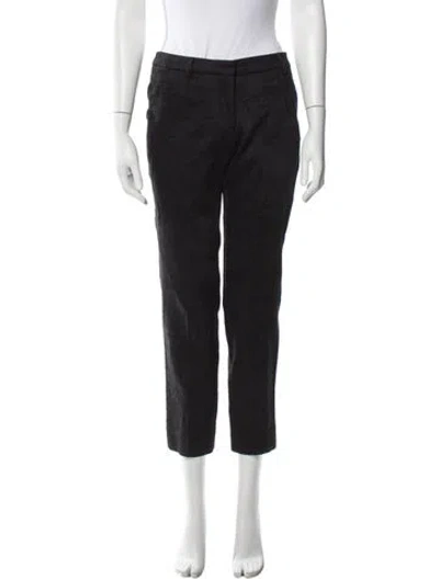 Pre-owned Dries Van Noten Wool Straight Leg Pants In Black