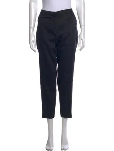 Pre-owned Dries Van Noten Wool Straight Leg Pants In Black