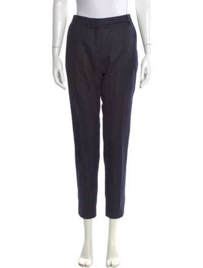 Pre-owned Dries Van Noten Wool Straight Leg Pants In Gray