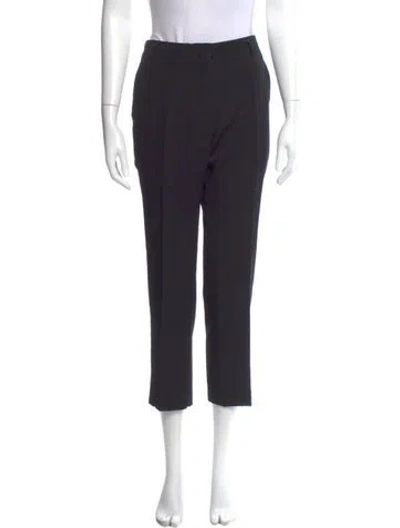 Pre-owned Dries Van Noten Wool Straight Leg Pants In Gray