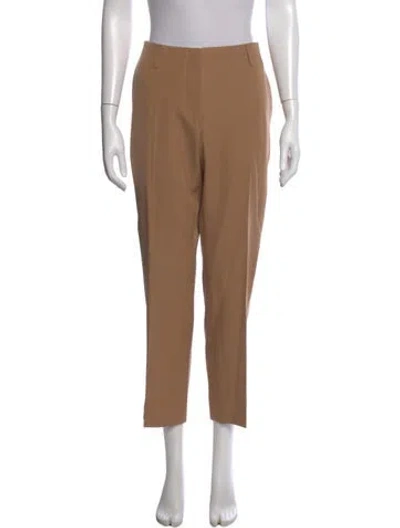 Pre-owned Dries Van Noten Wool Straight Leg Pants In Neutral