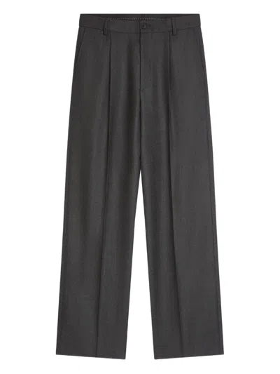 Dries Van Noten Hose Mit Geradem Bein In Gray