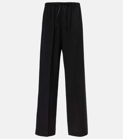 DRIES VAN NOTEN WOOL STRAIGHT PANTS