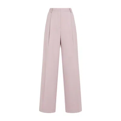DRIES VAN NOTEN WOOL STRAIGHT TROUSERS WITH PLEATS AND TAILORED FIT