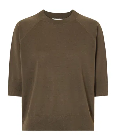 Dries Van Noten Merino Wool Sweater In Brown
