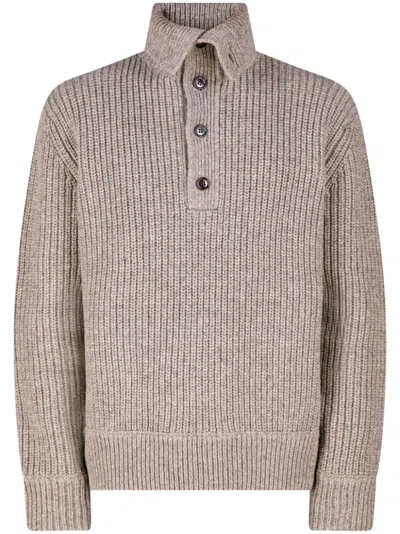 Dries Van Noten Wool Sweater In Grey