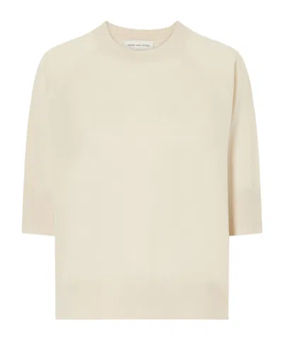 Dries Van Noten Merino Wool Sweater In Neutral