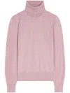 Dries Van Noten Tagine Turtleneck Wool Sweater In Pink