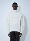 Dries Van Noten Men Wool Sweater In White