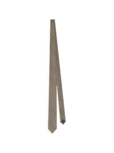 Dries Van Noten Wool Tie In Gold