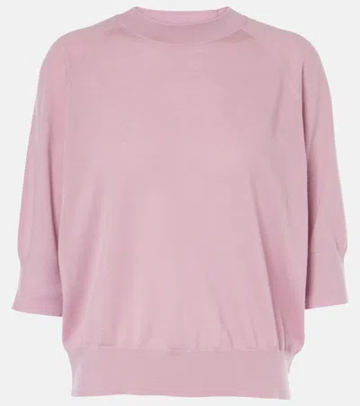 Dries Van Noten Wool Top In Pink