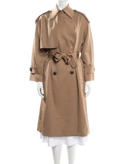 Pre-owned Dries Van Noten Wool Trench Coat In Neutral