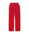 Dries Van Noten Poumas Straight Leg Wool Trousers In Red