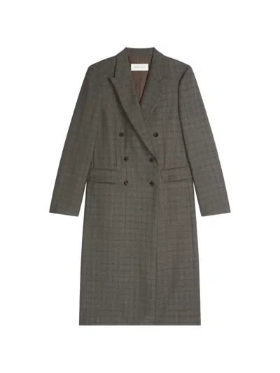 Dries Van Noten Wool Tuxedo Coat In Green