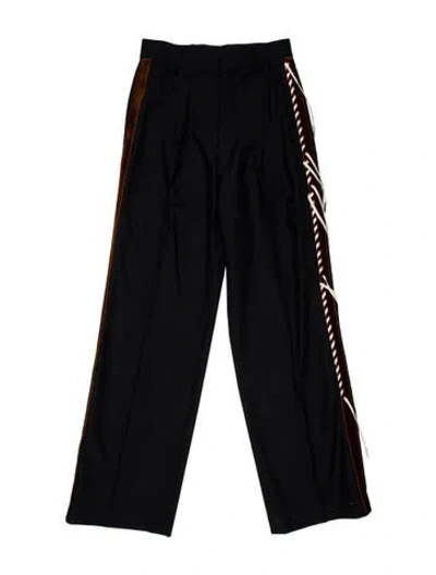 Pre-owned Dries Van Noten Wool Tuxedo Pants W/ Tags In Blue