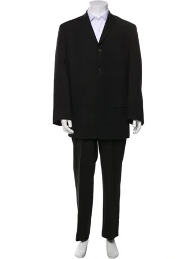 Pre-owned Dries Van Noten Wool Two-piece Suit In Black