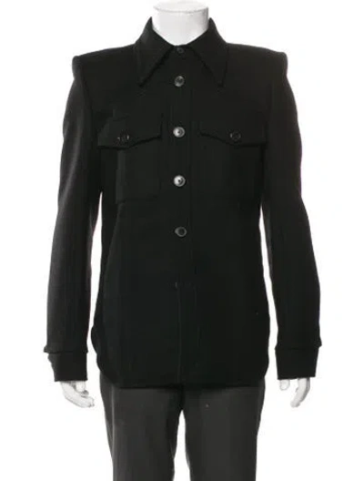 Pre-owned Dries Van Noten Wool Utility Jacket In Black