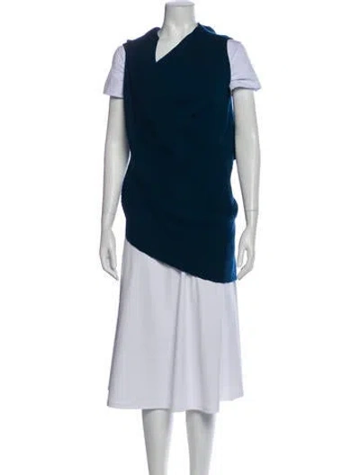 Pre-owned Dries Van Noten Wool Vest In Blue