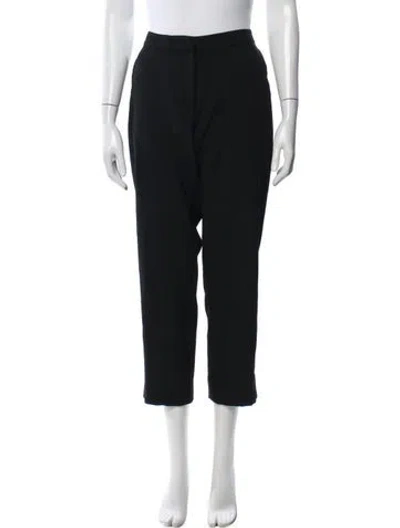 Pre-owned Dries Van Noten Wool Wide Leg Pants In Blue