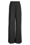 Dries Van Noten Wool Wide Leg Trousers In Black