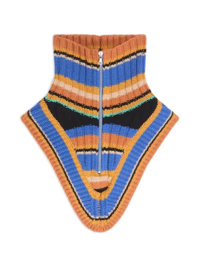 Dries Van Noten Wool Zip Collar In Multi