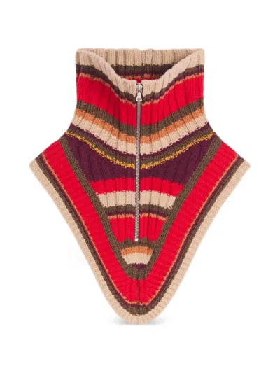Dries Van Noten Wool Zip Collar In Multi