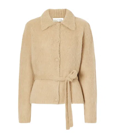 Dries Van Noten Wool-blend Cardigan In Neutral