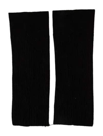 Pre-owned Dries Van Noten Wool-blend Knit Leg Warmers W/tags In Black